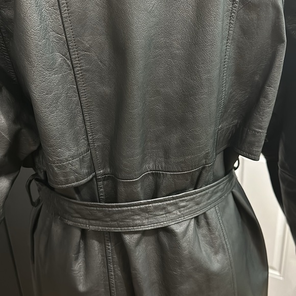 🌺🌺 NWT JESSICA ASH LEATHER COAT SIZE M - Picture 9 of 13